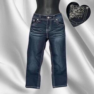 Y2K Suko Jeans Rhinestone Capris
